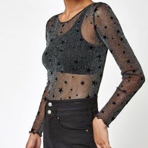 !SOLD! Pacsun LA Hearts Sheer Star Shirt